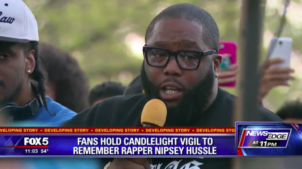 Atlanta fans hold candlelight vigils to remember rapper Nipsey Hussle